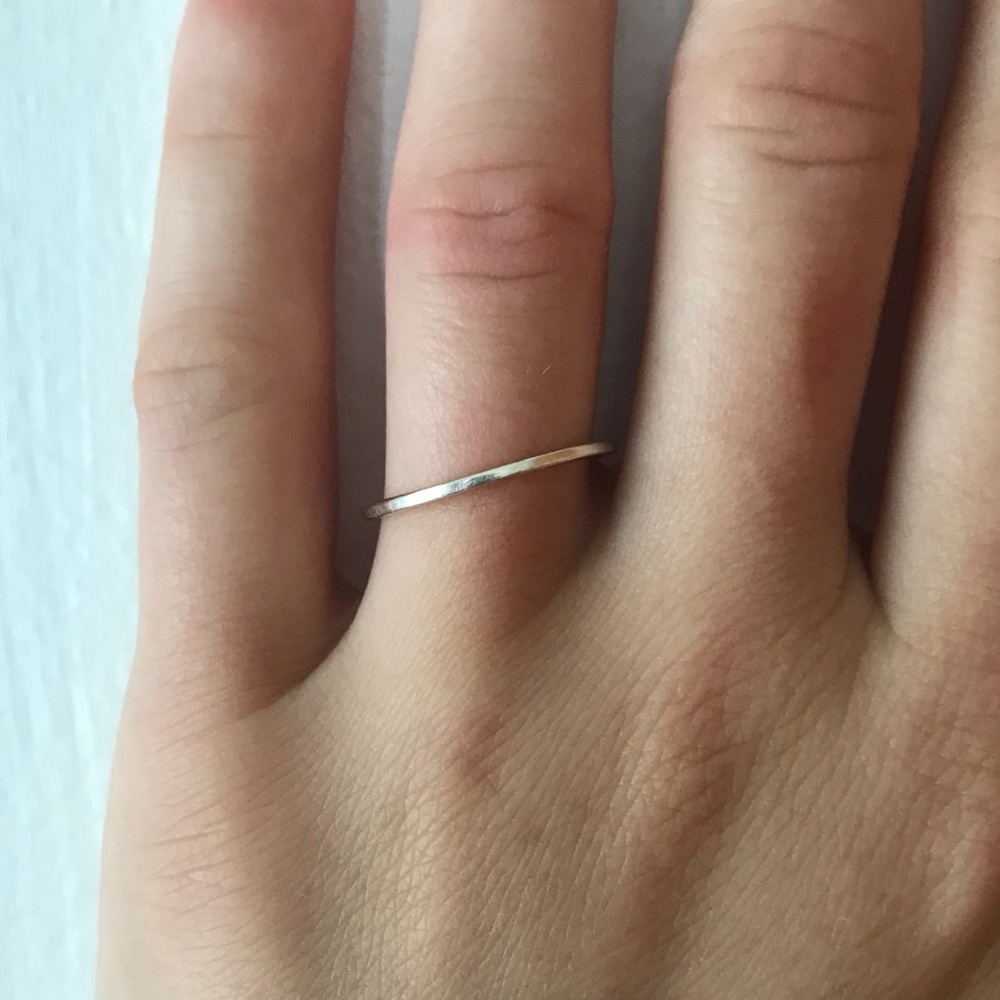 Sterling Silver Dainty Band